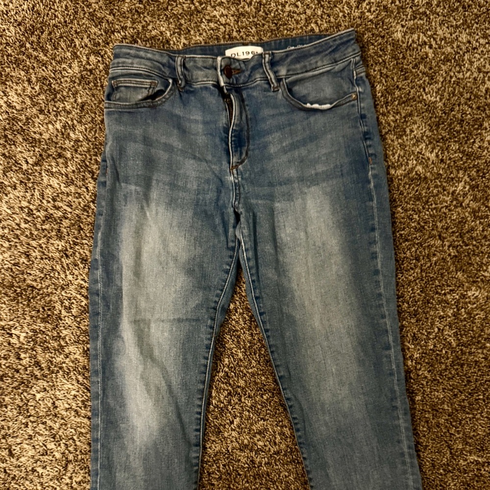 DL1961 Women’s Florence Cropped Jeans with Frayed Hem